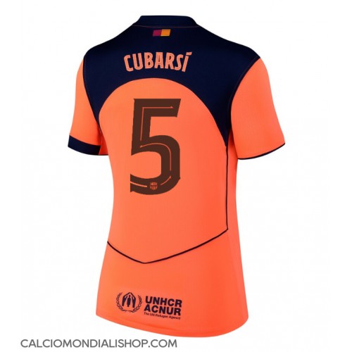 Maglie da calcio Barcelona Pau Cubarsi #5 Terza Maglia Femminile 2025-26 Manica Corta